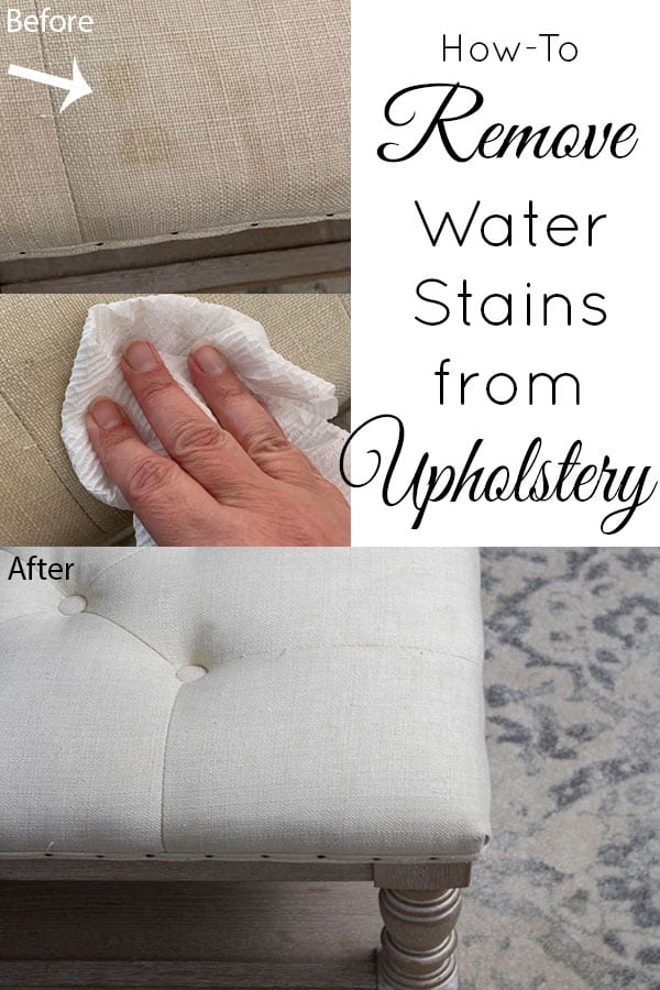 Removing Water Stains From Upholstery, What Can I Use To Clean Fabric Chairs