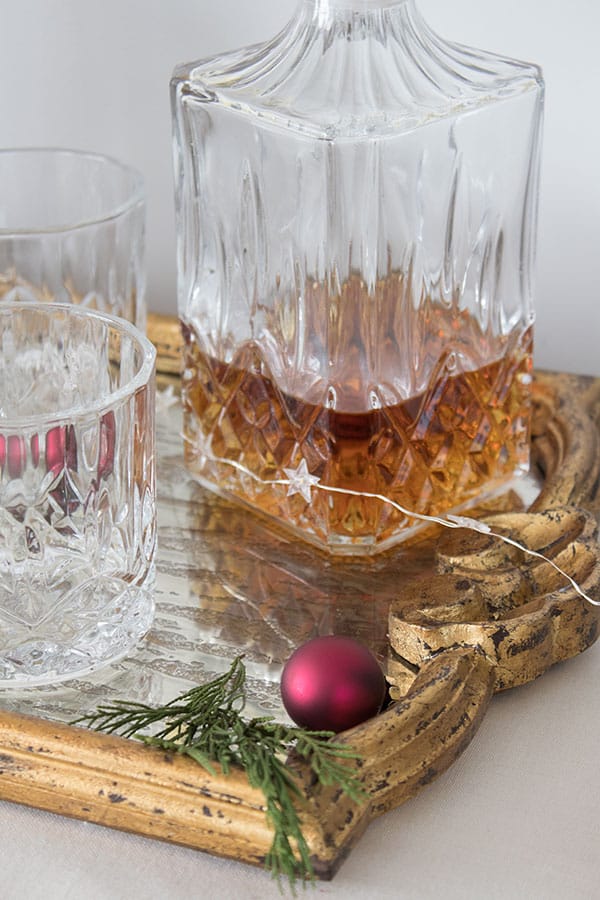 Styling a Home Bar is Easier When You Start With a Tray