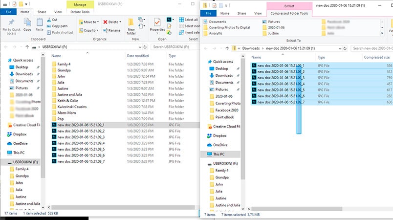 how to move photos onto a USB or flash drive- best photo organizing software