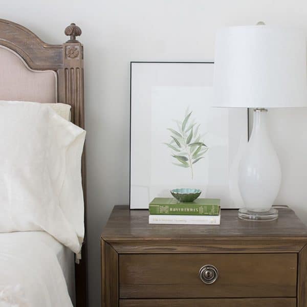 Styling Bedroom Nightstands - The Honeycomb Home
