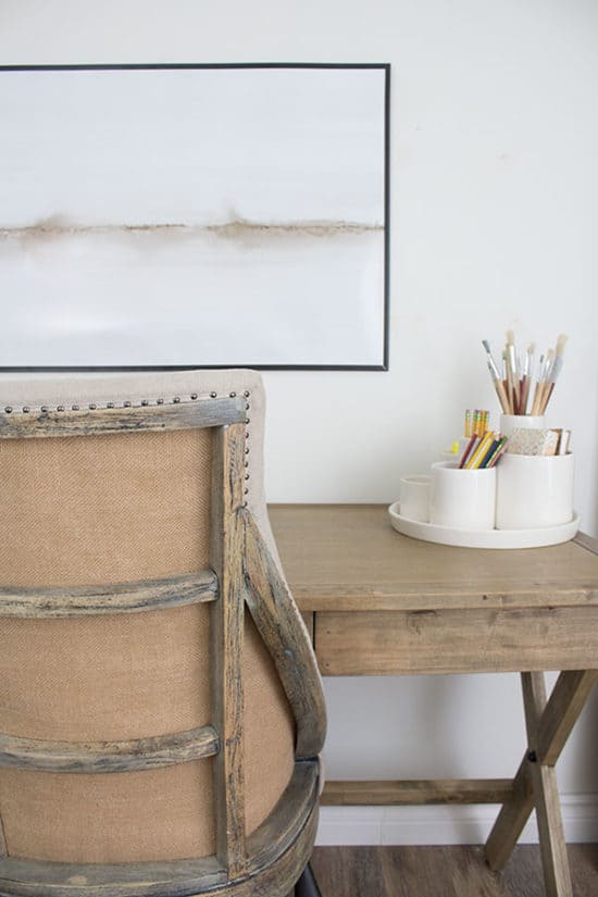 Cheap & Easy Large Wall Art DIY - The Honeycomb Home