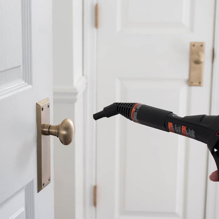 clean and sanitize doorknobs