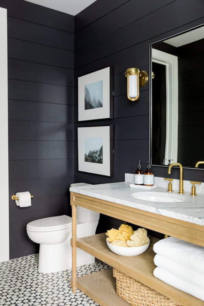 black painted shiplap soot benjamin moore