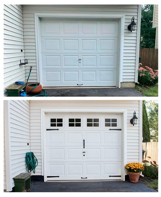 Garage Doors Simple Makeover With Big Impact The Home