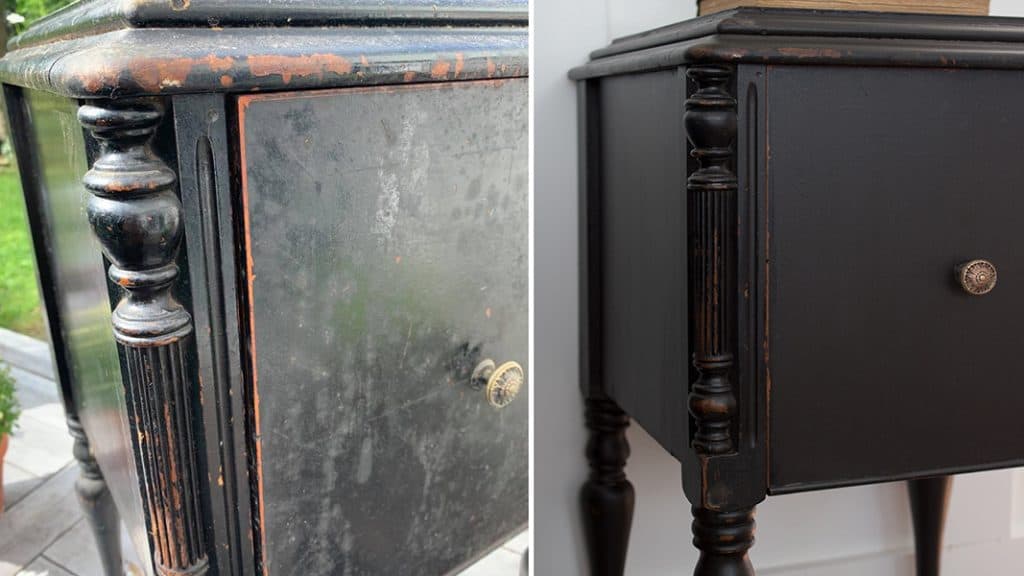 Black deals distressed furniture