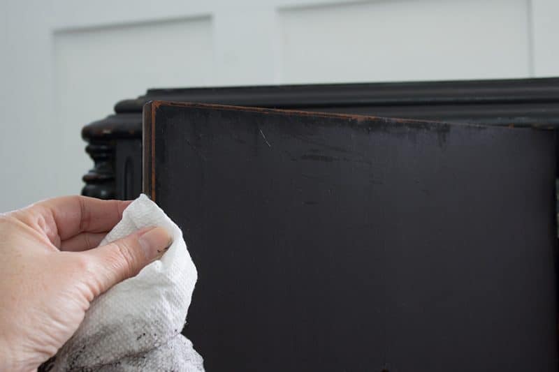 How to Paint Furniture Black Distressed (Without Sanding!) The