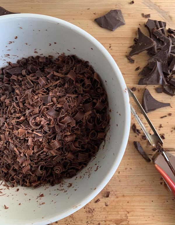 how to make chocolate shavings