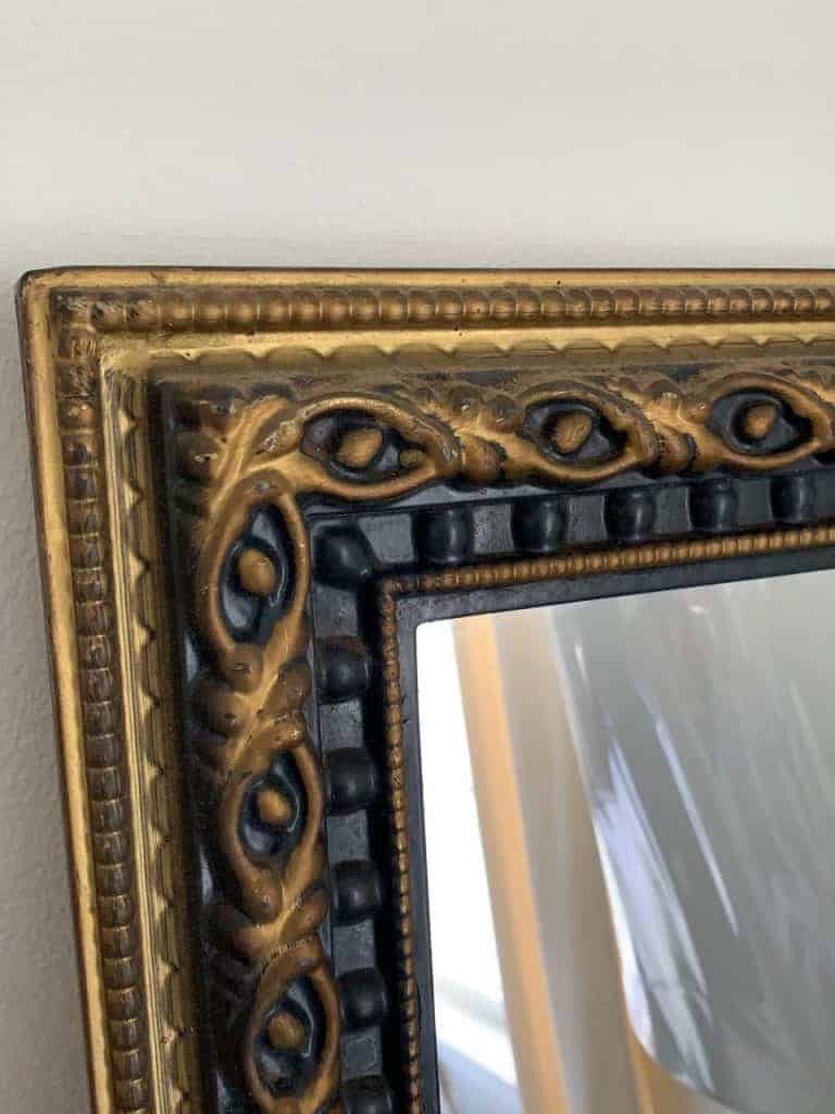 DIY Antique Gold Mirror Using Rub 'n Buff 