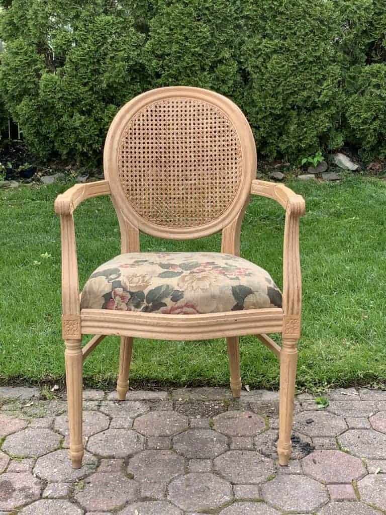 recane chair back