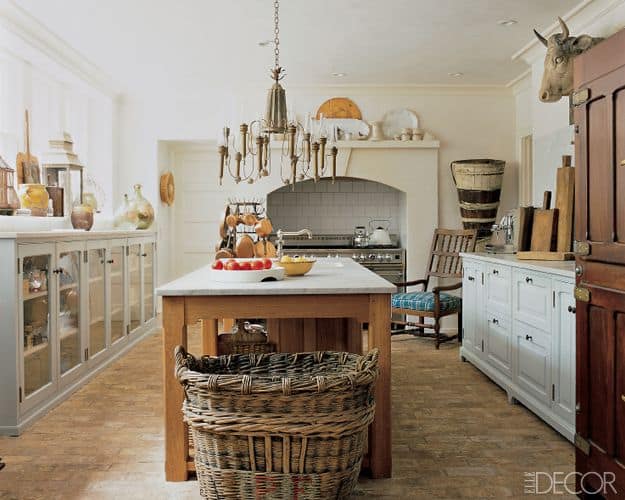 French country cottage style kitchen