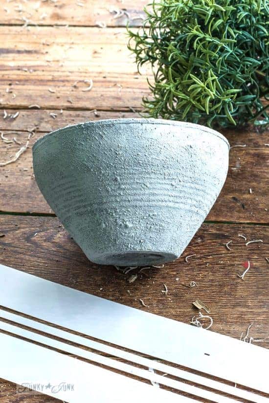 Painting Plastic Pots To Look Like Cement The Home