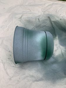 Painting Plastic Pots To Look Like Cement - The Honeycomb Home