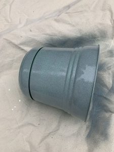 Painting Plastic Pots To Look Like Cement - The Honeycomb Home