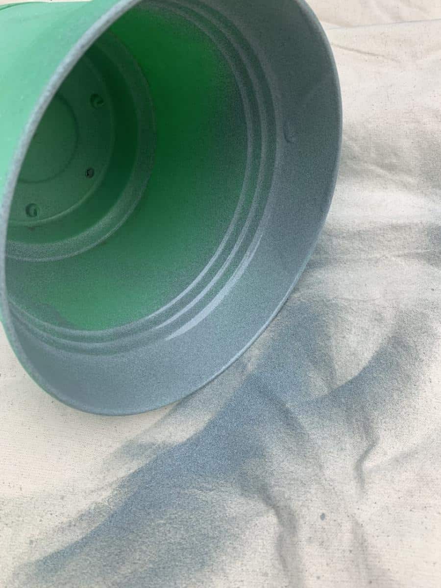 Painting Plastic Pots To Look Like Cement The Home