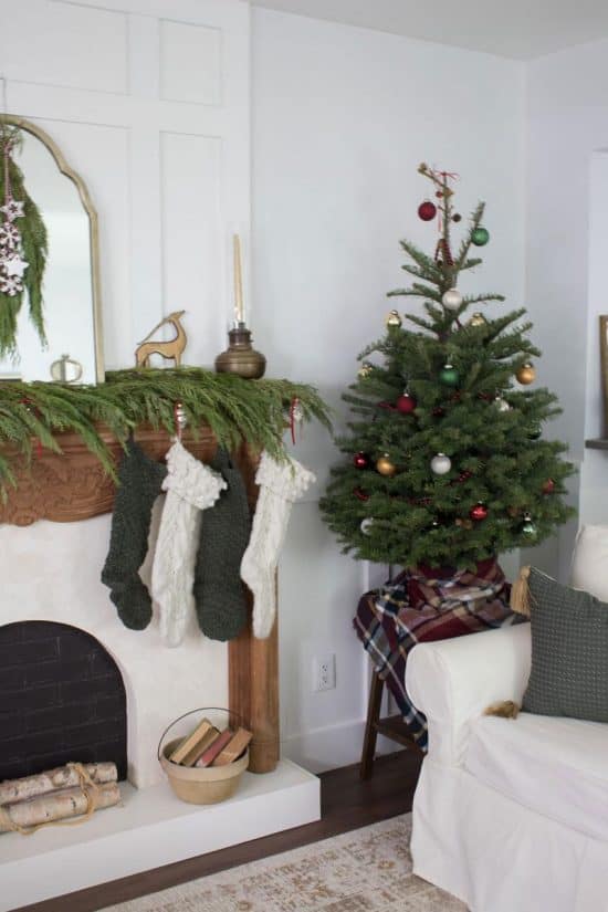 Christmas Tree Ideas For Small Spaces - The Honeycomb Home