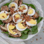 spinach mushroom salad