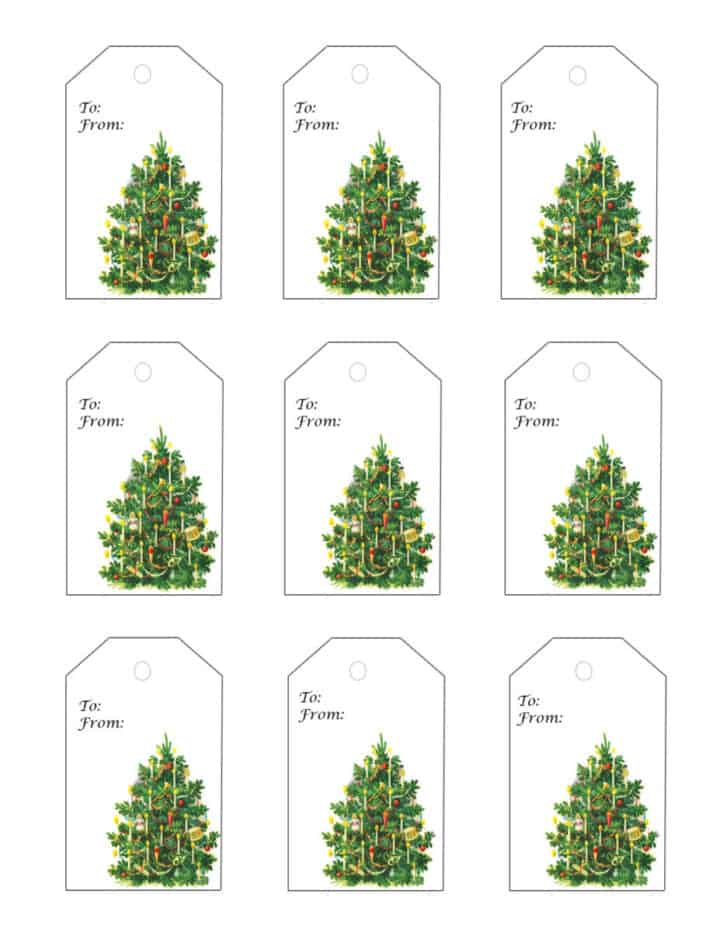 printable christmas tags