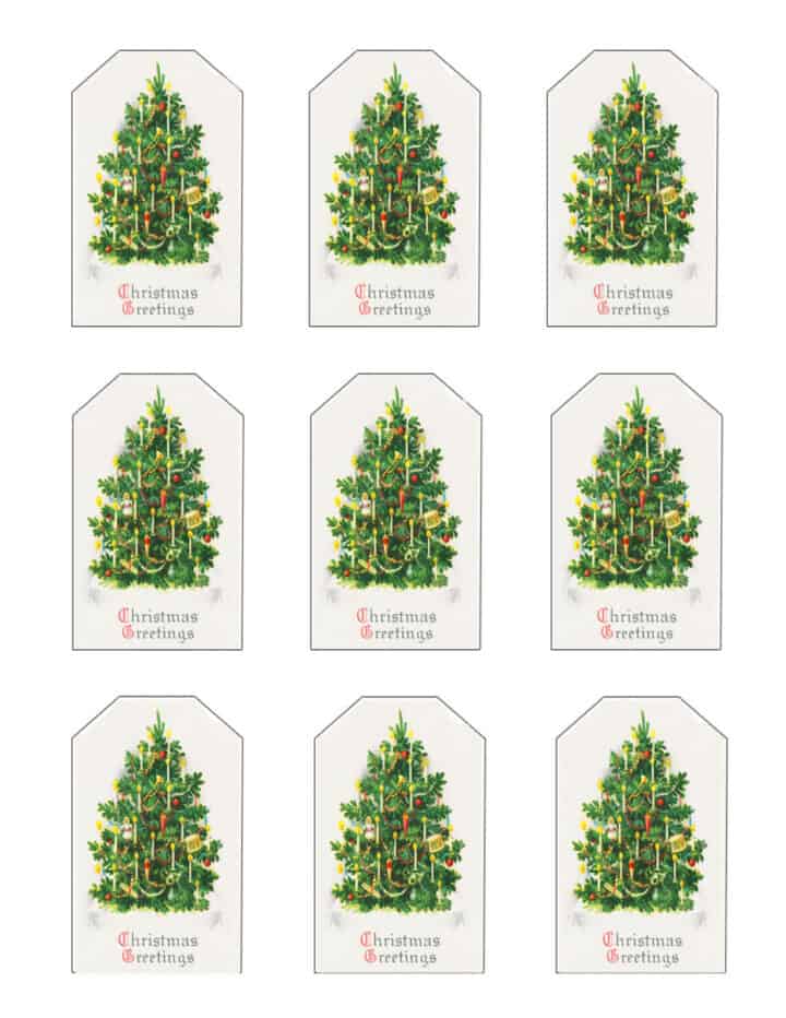 Vintage Christmas Gift Tags Printable Vintage Christmas Gift Tags Printable