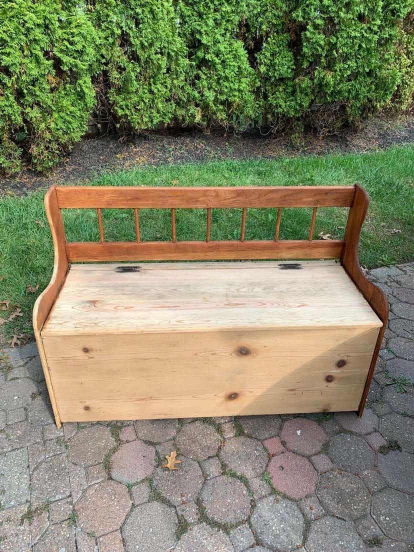 Vintage Storage Bench Makeover The Home