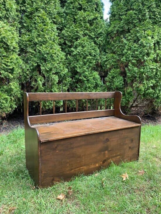 Vintage Storage Bench Makeover The Home