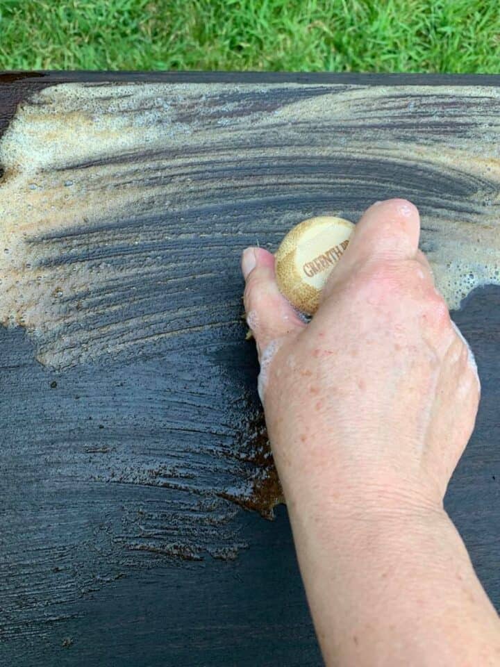 using oven cleaner on wood