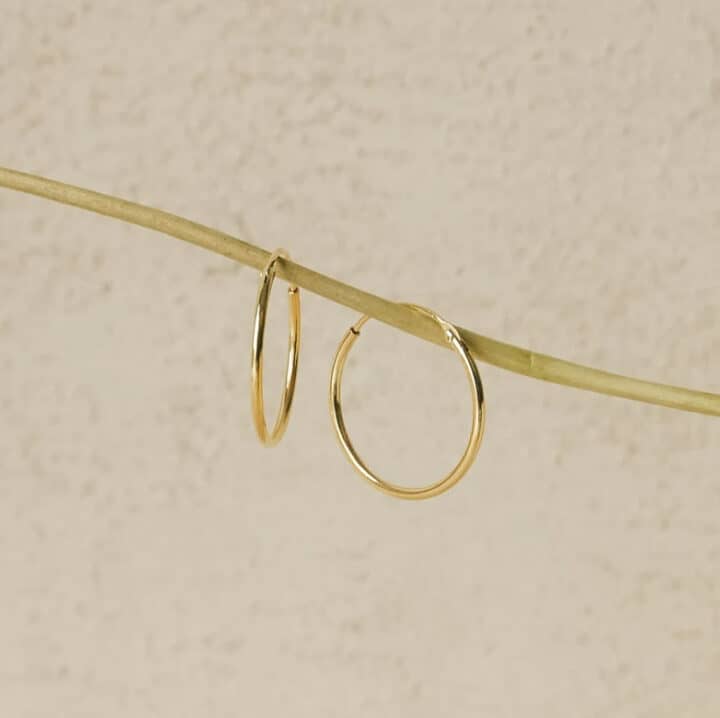 the perfect hoop earring is a classic gift idea for all the girls on your shopping list