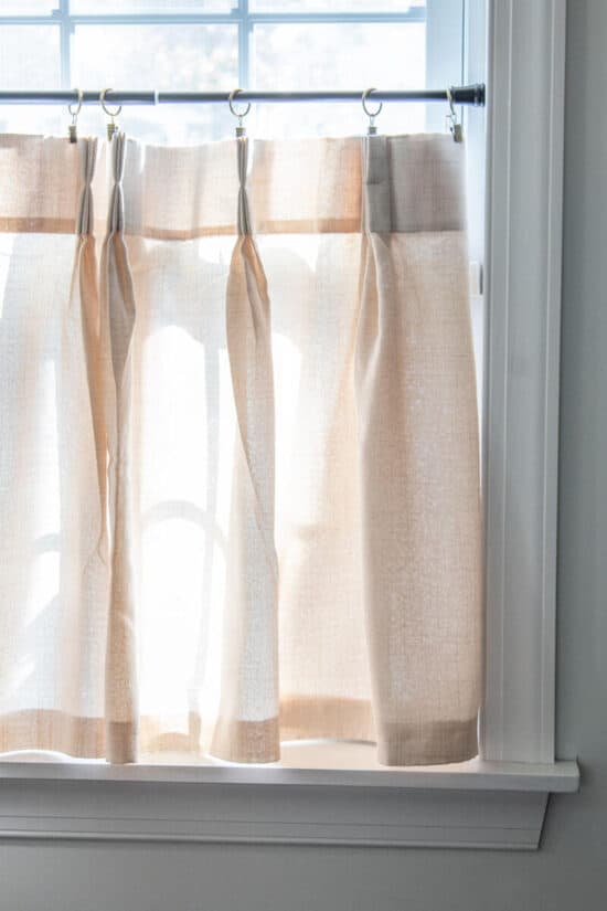 How To Make Cafe Curtains Without Sewing The Home