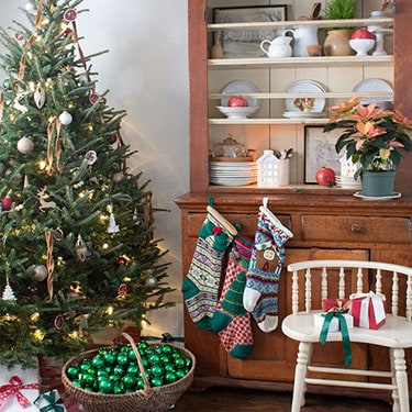 Vintage Christmas Decor and Tree