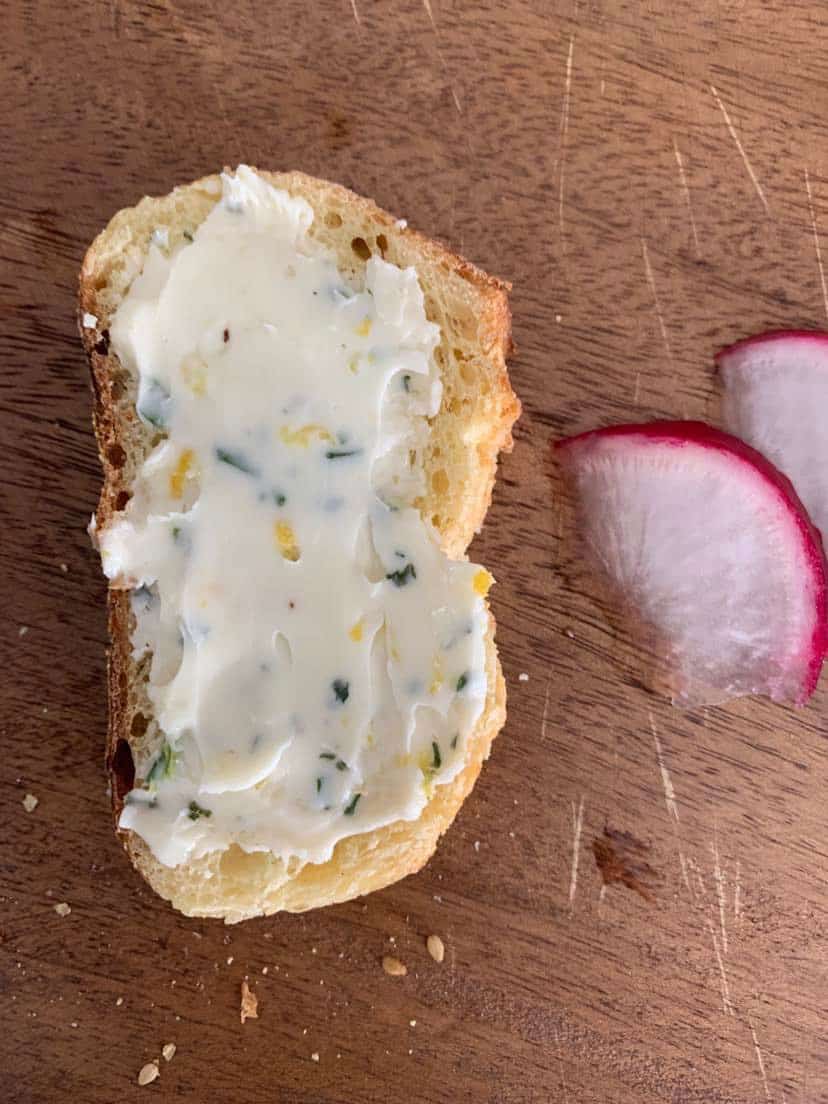 Crostini With Herb Butter And Arugula The Home