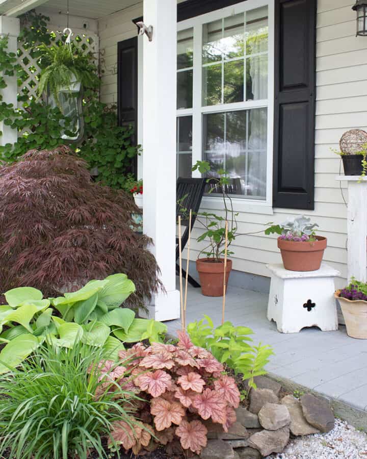 small front porch decor and small front garden ideas