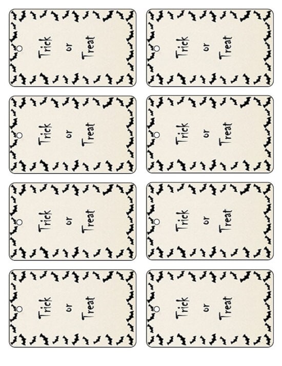 Halloween Goodie Bag Tags Printable (Free) The Honeycomb Home