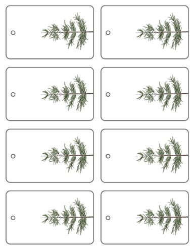Printable Christmas Gift Tags (Free Download) - The Honeycomb Home