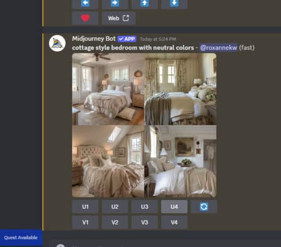 Using AI Interior Design generator - The Honeycomb Home