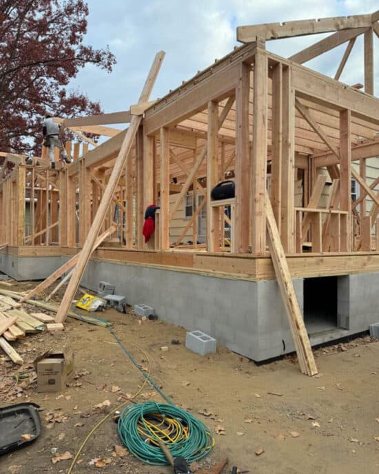 Framing Update Home Renovation Process update - The Honeycomb Home