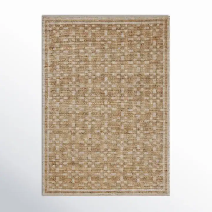 Jute patterned rug sisal