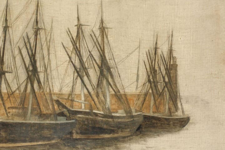 vintage ships painting
