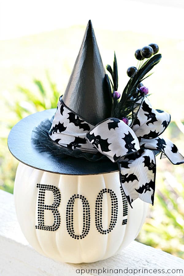 glam sequin pumpkin - no carve pumpkin decorating ideas