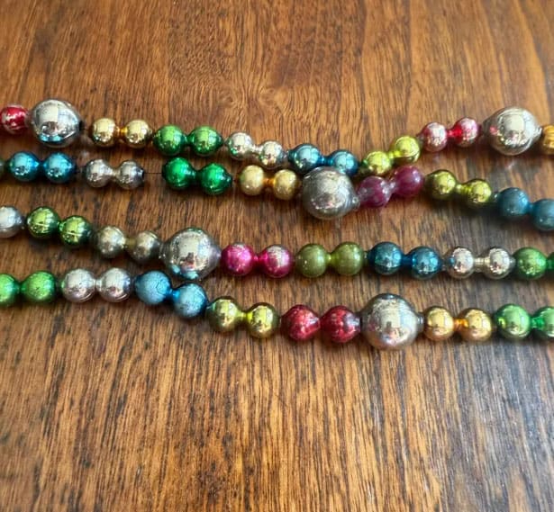 vintage mercury bead garland