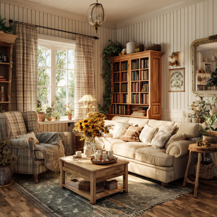 cozy-cottage-living-room - make a room feel more inviting