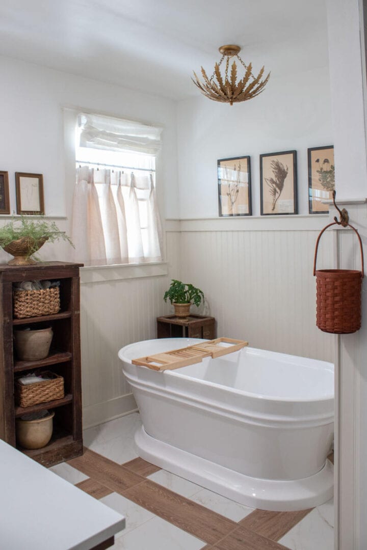 botanical bathroom wall decor