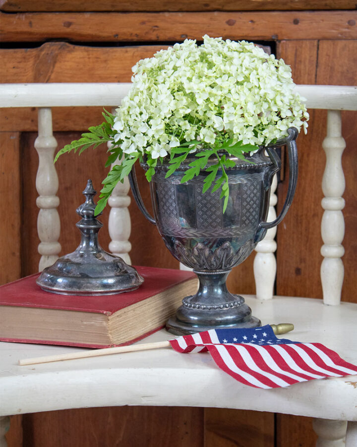 simple red white and blue decor for the 4th of july