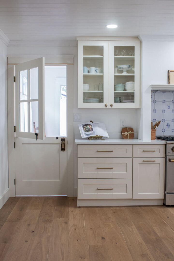 how to add historic charm to a home renovation - dutch door in kitchen