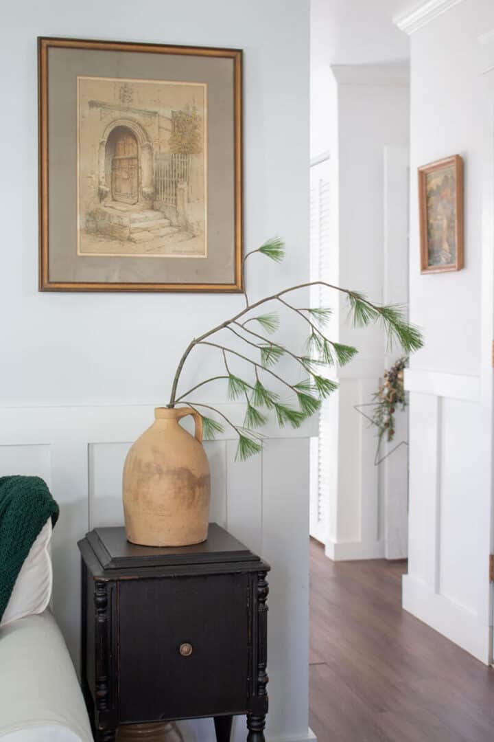side table Christmas decor