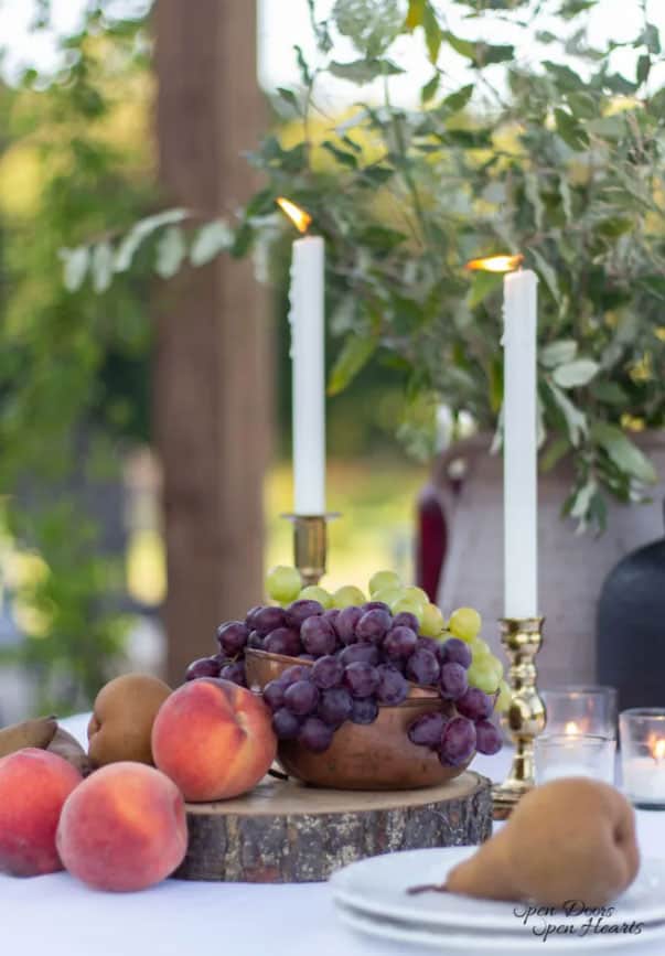early fall harvest table