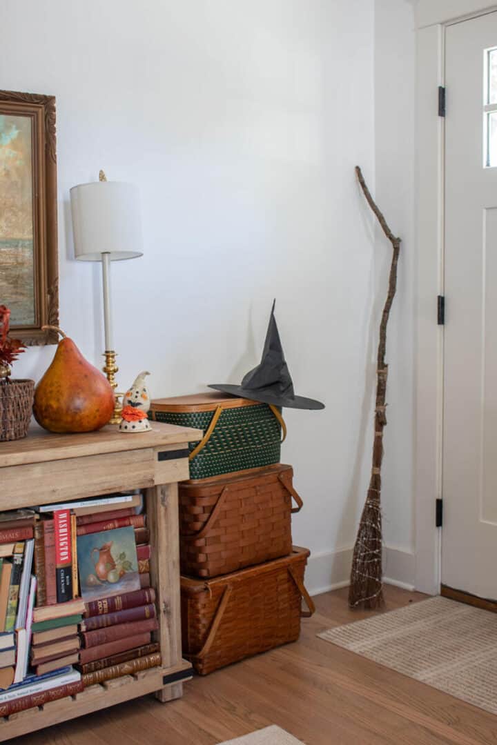 diy witch broom decor