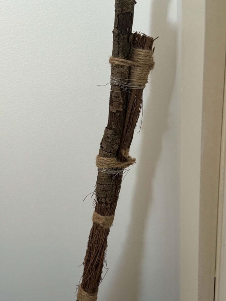 how to make a tall witch broom